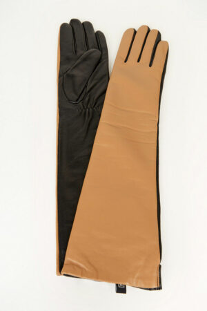 Рукавички жіночі з натуральної шкіри чорні, модель Sw 001-45