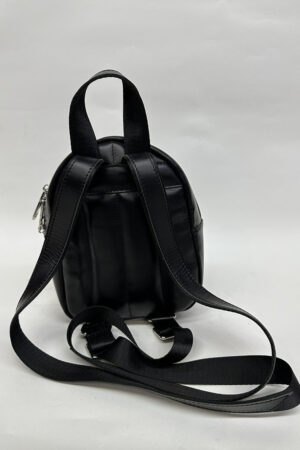 Сумка жіноча з натуральної шкіри чорна, модель W 501-01/рюкзак