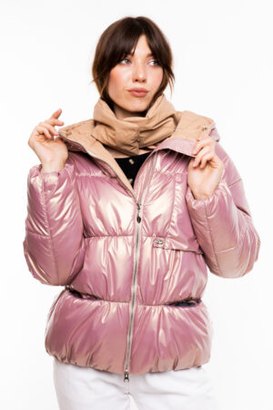 Куртка жіноча з balon/биопух фіолетова, модель Stefa/kps