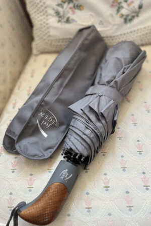Зонт чоловіча з тканини сiра, модель 2717/автомат/семейный