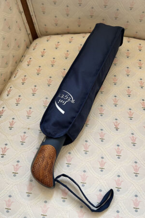 Зонт мужский из тканя темно-синий, модель 2717/автомат/семейный