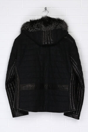 Куртка жіноча з натуральної шкіри чорна, модель Rc-32020/двухст