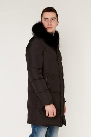 Куртка мужские из трикотажей черные, модель 5332-k/kps