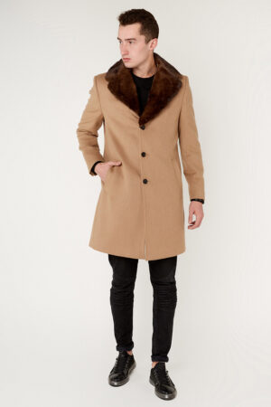 Пальто мужское из кашемир CAMEL, модель 4030