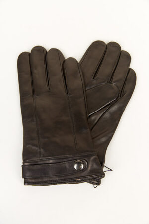 Перчатки мужские из натуральных кож черные, модель 208/олень
