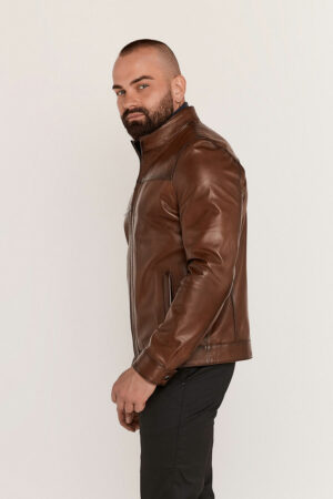 Куртка мужская из натуральной кожи VISKI, модель 155