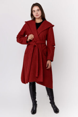 Пальто женское из BALON/шерсть VISKI, модель Em-84