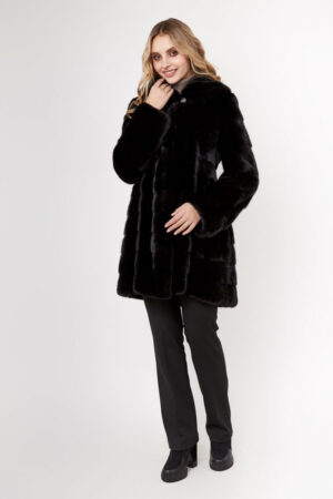 Шуба женская из норки BLACK, модель 2011/90