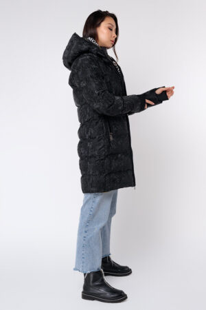 Куртка женские из тканей черные, модель 1977/kps