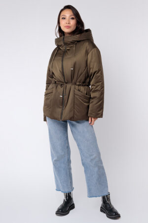 Куртка женские из тканей хаки, модель C 8269/kps