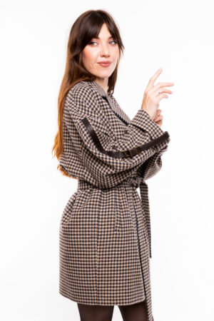 Пальто жіноче з кашемір бежеве, модель 2071
