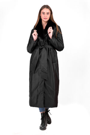 Куртка женские из BALON/норк черные, модель 551