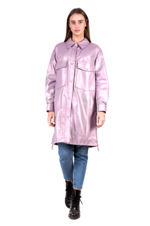 Куртка жіноча з натуральної шкіри бежева, модель B-2594