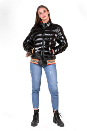 Куртка жіноча з тканини бежева, модель Abelin/kps