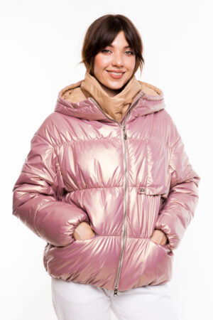 Куртка женские из BALON/биопухов фиолетовые, модель Stefa/kps