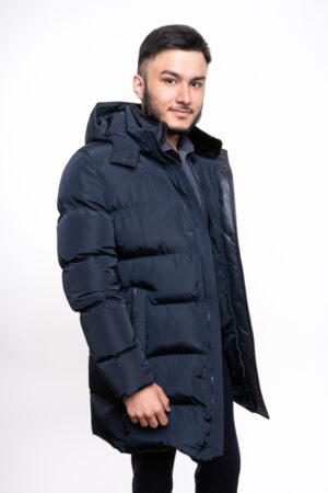 Куртка чоловіча з тканини чорна, модель 019/kps