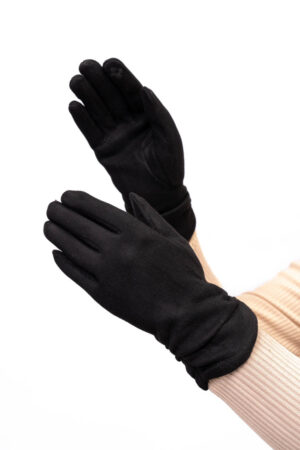 Перчатки женские из флисов/махр черные, модель Tr-192