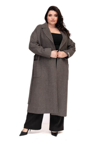 Пальто жіноче з кашемір сiре, модель 09
