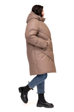 Куртка женские из BALON/биопухов мокка, модель 785/kps