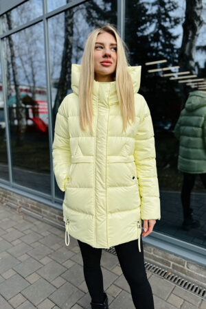Куртка жіноча з balon/биопух лимон, модель 537/kps