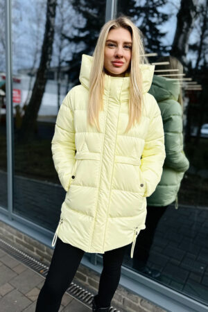 Куртка жіноча з balon/биопух лимон, модель 537/kps