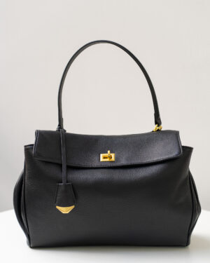 Сумка женская из натуральной кожи черная, модель Y 2094-j-33/rodeo