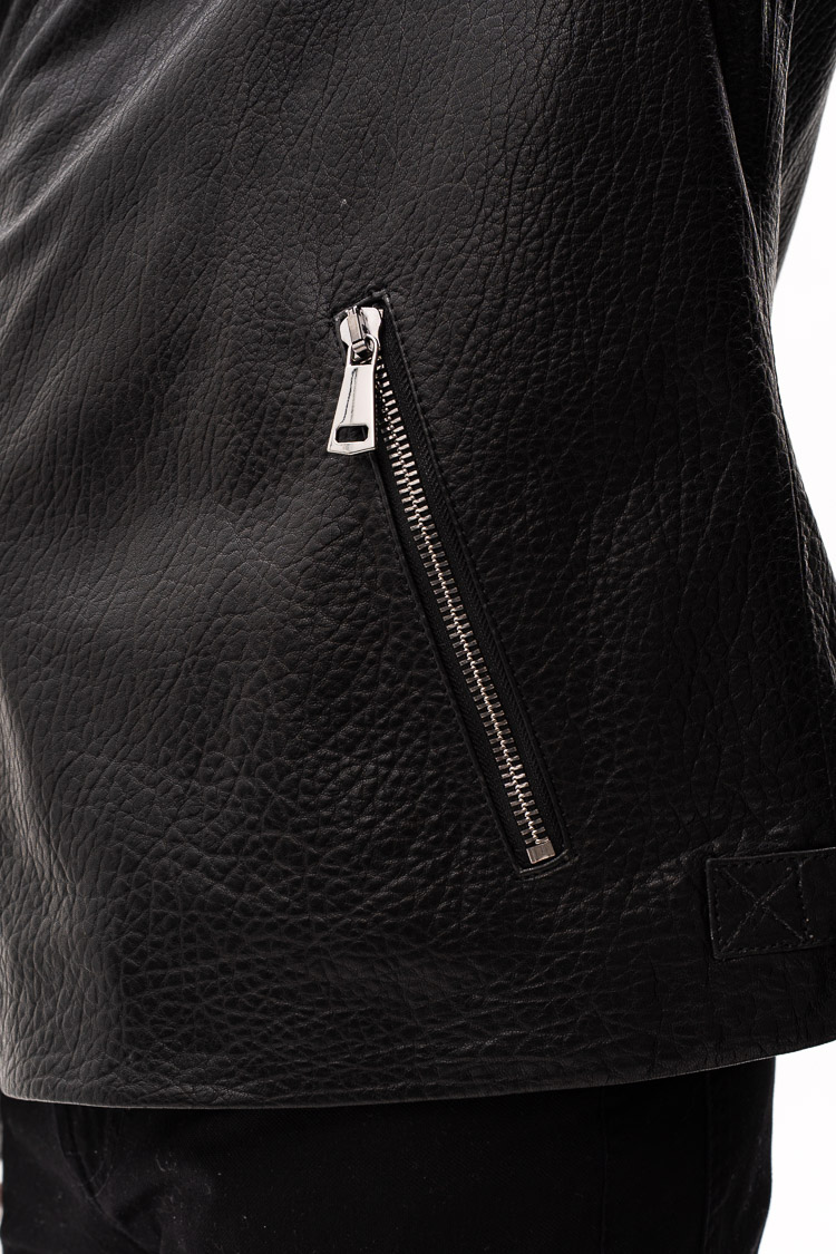 Куртка чоловіча з натуральної шкіри чорна, модель Dv-9022 Куртка чоловіча з натуральної шкіри чорна, модель Dv-9022