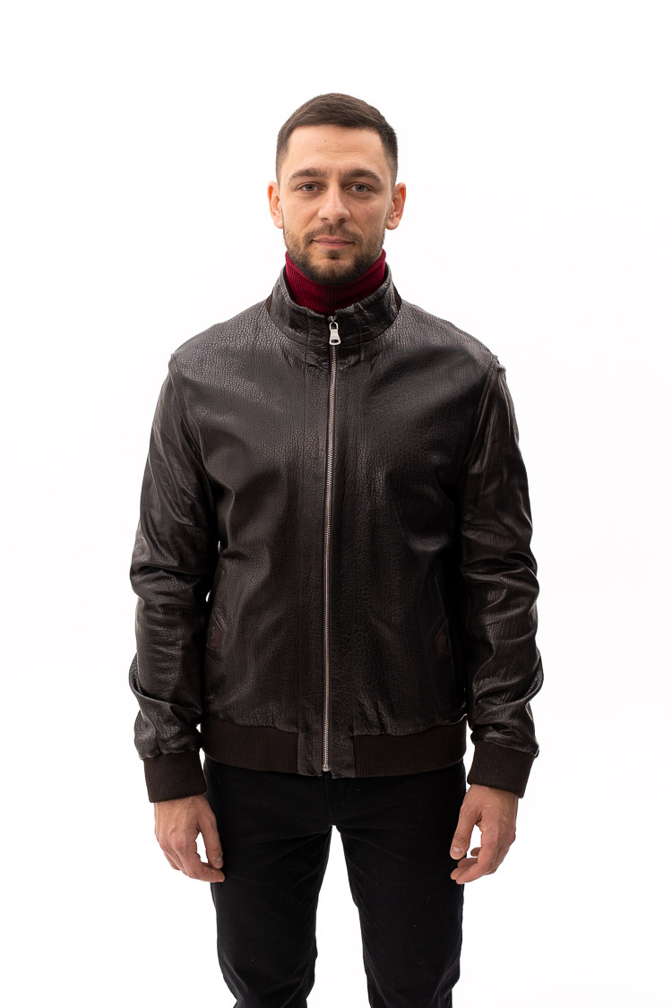 Куртка мужская из натуральной кожи KAHVE, модель 4706 Куртка мужская из натуральной кожи KAHVE, модель 4706