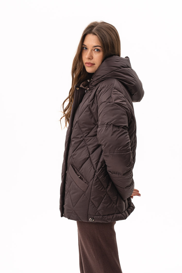 Куртка женские из нейлонов/экопухов шоколады, модель M-171/kps Куртка женские из нейлонов/экопухов шоколады, модель M-171/kps