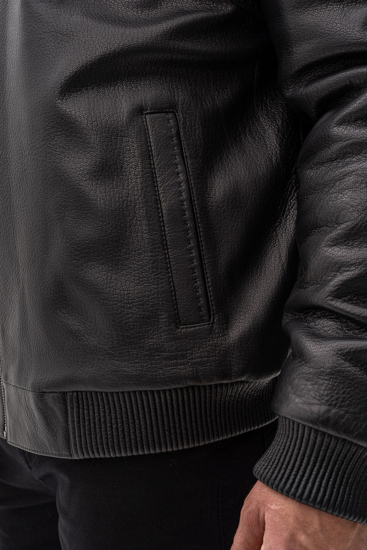 Дубленка мужская из jumbo/мутон/норки черная, модель 2591 Дубленка мужская из jumbo/мутон/норки черная, модель 2591