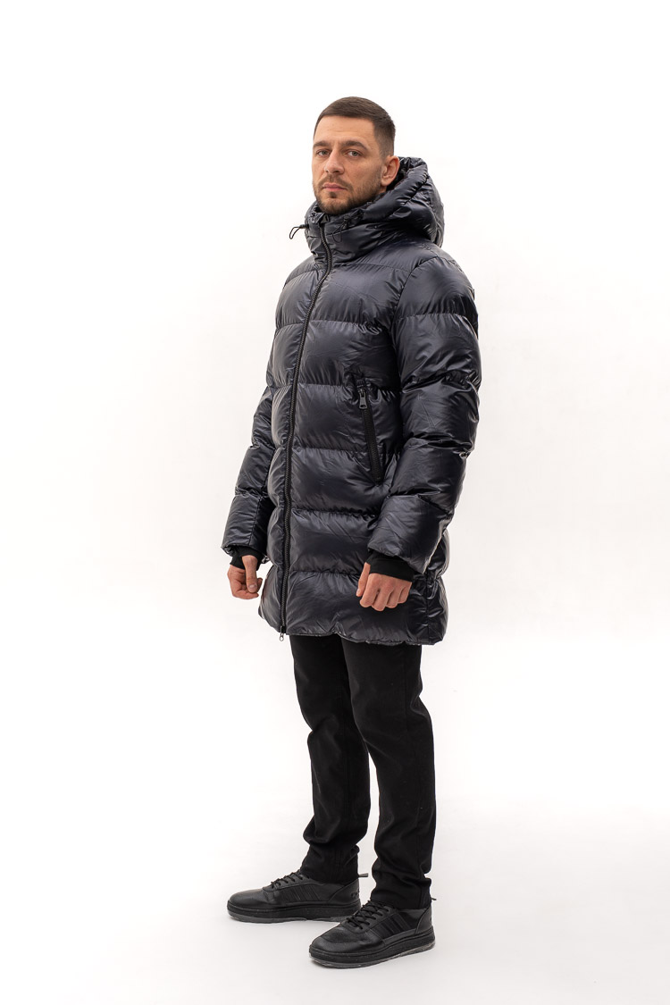 Куртка мужские из тканей темна-синие, модель 91025/kps Куртка мужские из тканей темна-синие, модель 91025/kps