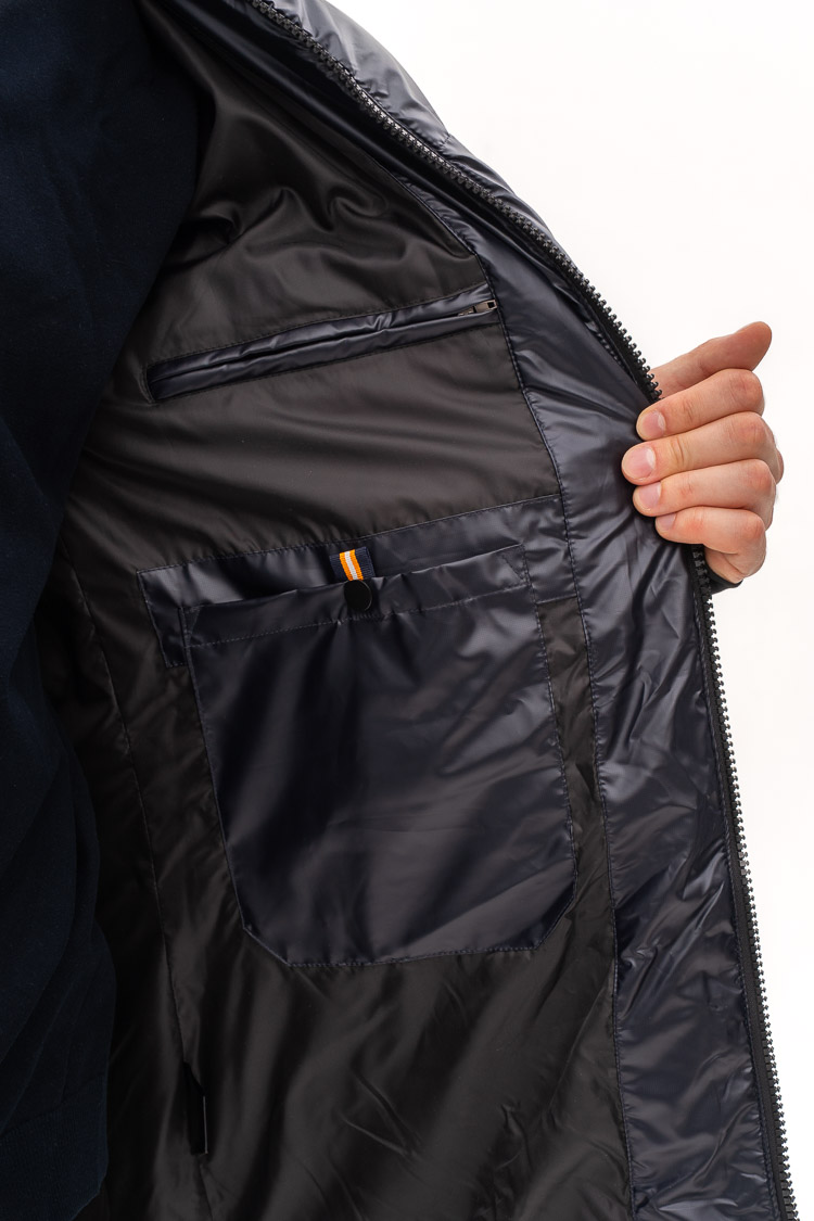 Куртка мужские из тканей темна-синие, модель 91025/kps Куртка мужские из тканей темна-синие, модель 91025/kps